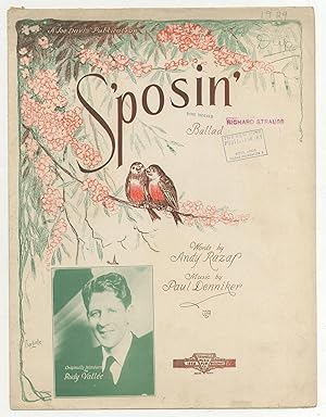 Image du vendeur pour [Sheet Music]: S'posin' mis en vente par Between the Covers-Rare Books, Inc. ABAA