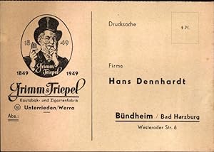 Bild des Verkufers fr Ansichtskarte / Postkarte Bndheim Bad Harzburg in Niedersachsen, Kautabak- und Zigarrenfabrik Grimm und Triebel zum Verkauf von akpool GmbH