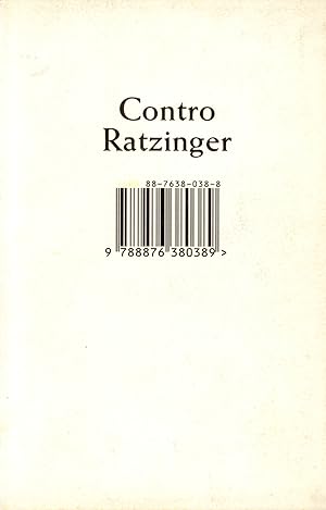 Seller image for Contro Ratzinger. Pamphlet for sale by TORRE DI BABELE