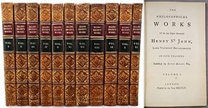 THE PHILOSOPHICAL WORKS. Published by David Mallet, Esq. 1754. 5 vols. Half title present in vol....