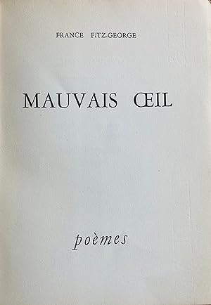 Immagine del venditore per Mauvais oeil: pomes. venduto da Jack Baldwin Rare Books