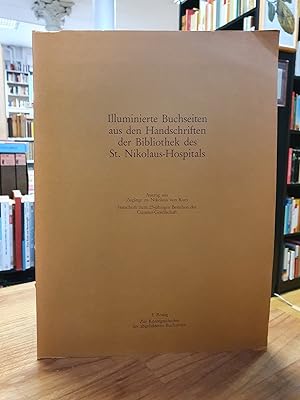 Bild des Verkufers fr Illuminierte Buchseiten aus den Handschriften des St.-Nikolaus-Hospitals - Zur Kunstgeschichte der abgebildeten Buchseiten' = Auszug aus: 'Zugnge zu Nikolaus von Kues - Festschrift zum 25-jhrigen Bestehen der Cusanus-Gesellschaft', zum Verkauf von Antiquariat Orban & Streu GbR