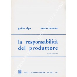Bild des Verkufers fr La responsabilit del produttore zum Verkauf von Libreria Antiquaria Giulio Cesare di Daniele Corradi