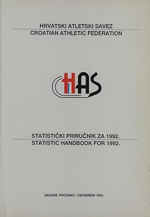 Seller image for CROATIAN ATHLETIC FEDERATION - STATISTIC HANDBOOK FOR 1992 for sale by Sportspages