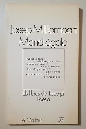 Imagen del vendedor de MANDRGOLA - Barcelona 1980 - 1 ed. a la venta por Llibres del Mirall