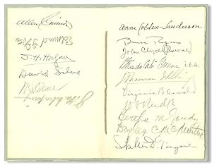 MRS. ANNE COBDEN-SANDERSON LUNCHEON 9 FEBRUARY 1926 12:30 P.M. NATIONAL ARTS CLUB NEW YORK [wrapp...
