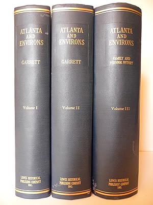 Seller image for Atlanta and Environs: A Chronicle of Its People and Events, Volumes I-III for sale by ARABESQUE BOOKS