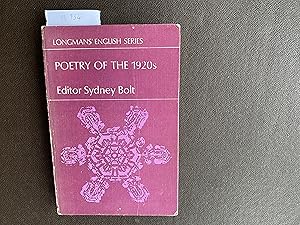 Seller image for Poetry of the 1920's An Anthology seleted and edited by Sydney Bolt for sale by Book Souk