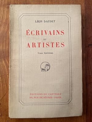 Image du vendeur pour Ecrivains et artistes, tome septime mis en vente par Librairie des Possibles