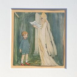 Die Königin des Wunders - (Farbiger Kunstdruck / 1925)
