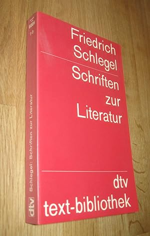 Bild des Verkufers fr Schriften zur Literatur zum Verkauf von Dipl.-Inform. Gerd Suelmann