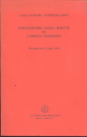 Bibliografia degli scritti di Camillo Sbarbaro