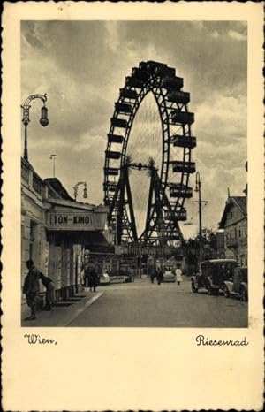 Ansichtskarte / Postkarte Wien 2. Leopoldstadt, Prater, Riesenrad, Ton Kino