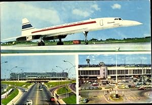 Ansichtskarte / Postkarte Aeroport de Paris-Orly, Concorde der British Aircraft Corporation Sud A...