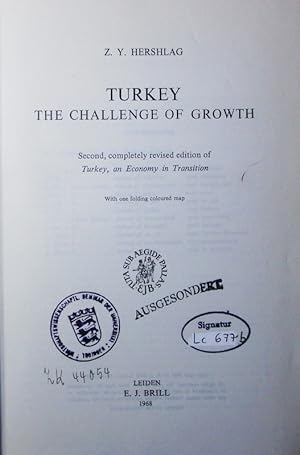 Bild des Verkufers fr Turkey - the challenge of growth. zum Verkauf von Antiquariat Bookfarm