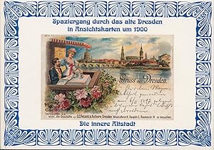 Bild des Verkufers fr Spaziergang durch das alte Dresden in Ansichtskarten um 1900. Die innere Altstadt, zum Verkauf von Antiquariat Kastanienhof