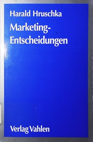 Imagen del vendedor de Marketing-Entscheidungen. a la venta por Antiquariat Bookfarm