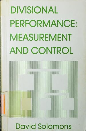 Bild des Verkufers fr Divisional performance. measurement and control. zum Verkauf von Antiquariat Bookfarm