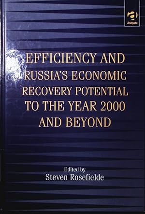 Bild des Verkufers fr Efficiency and Russia's recovery potential to the year 2000 and beyond. zum Verkauf von Antiquariat Bookfarm