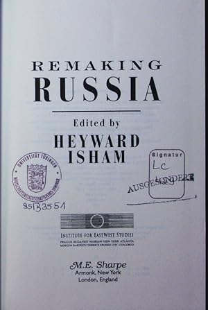 Seller image for Remaking Russia. Voices from within. for sale by Antiquariat Bookfarm