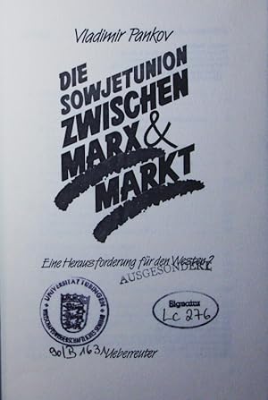 Imagen del vendedor de Die Sowjetunion zwischen Marx & Markt. eine Herausforderung fr den Westen?. a la venta por Antiquariat Bookfarm