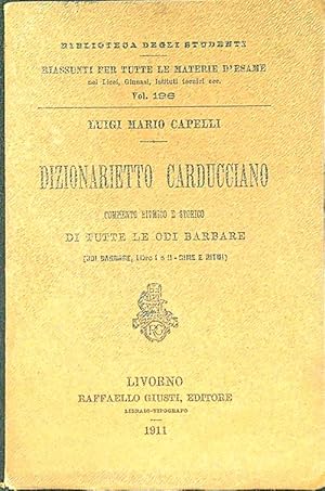 Seller image for Dizionarietto carducciano for sale by Librodifaccia