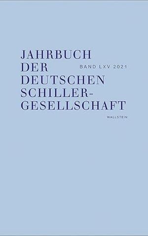 Bild des Verkufers fr Jahrbuch der Deutschen Schillergesellschaft : Internationales Organ fr Neuere deutsche Literatur zum Verkauf von AHA-BUCH GmbH