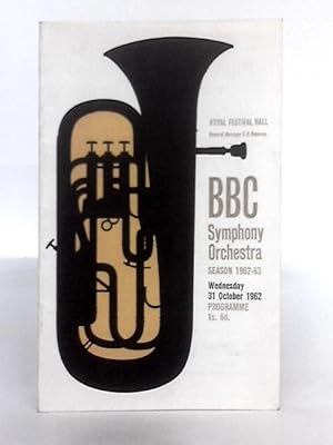 Immagine del venditore per Programme for the BBC Symphony Orchestra Season 1962-3, Royal Festival Hall venduto da World of Rare Books