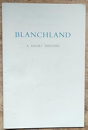 Bild des Verkufers fr Blanchland : a Short History zum Verkauf von Shore Books