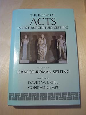 Seller image for The Book of Acts in its first century setting. Volume 2: Graeco-Roman setting for sale by RightWayUp Books