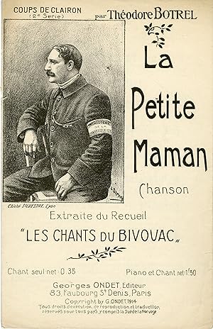 "LA PETITE MAMAN de Théodore BOTREL" Paroles et Musique de Théodore BOTREL / Partition originale ...