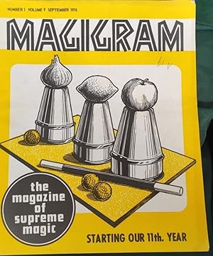 Bild des Verkufers fr Magigram: The Magazine of Supreme Magic, September 1976 zum Verkauf von Shore Books