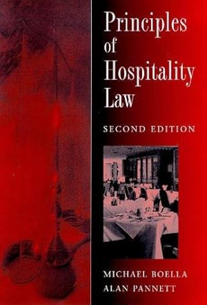 Image du vendeur pour Principles of Hospitality Law mis en vente par WeBuyBooks