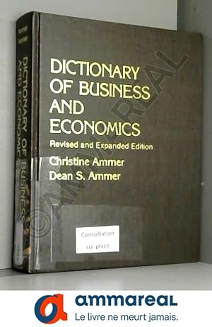 Bild des Verkufers fr Dictionary of Business and Economics zum Verkauf von Ammareal