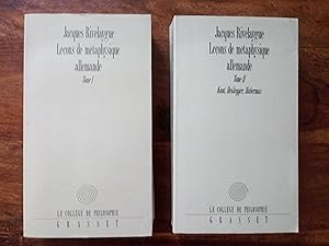Image du vendeur pour Leons de mtaphysique allemande en 2 tomes mis en vente par ANNANDREE