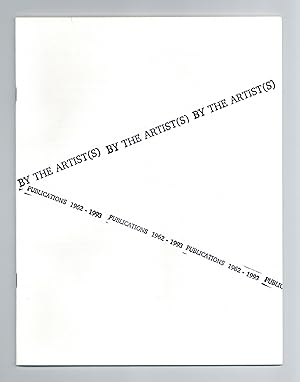 Catalogue 9: By the Artist(s).Publications 1962-1993