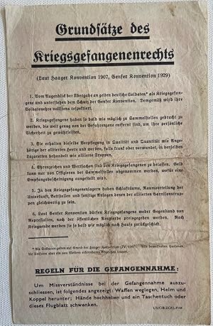 WWII Safe Conduct Pass for German Soldiers