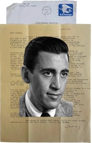 Bild des Verkufers fr J.D. Salinger Letter Commiserating with a Boarding School Kid On Some of the Same Difficulties as Holden Caulfield zum Verkauf von Max Rambod Inc