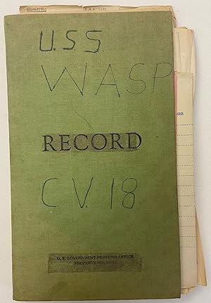 WWII Scrapbook Archive of 70 Documents and Ephemera from the Aircraft Carrier USS WASP And An Add...