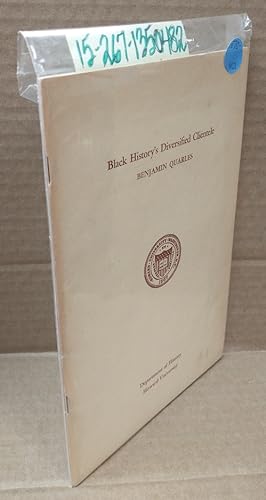 Black History's Diversified Clientele [A Lecture at Howard University, May 4, 1971]
