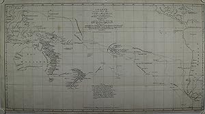 Charte von einem Theile des Süd=Meeres, darinnen die verschiedenen Fahrten und Entdeckungen angez...