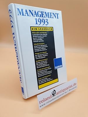 Bild des Verkufers fr Management 1993: Ein Lesebuch zum Verkauf von Roland Antiquariat UG haftungsbeschrnkt