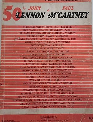 50 by John Lennon & Paul McCartney; piano/vocal - with guitar chord frames