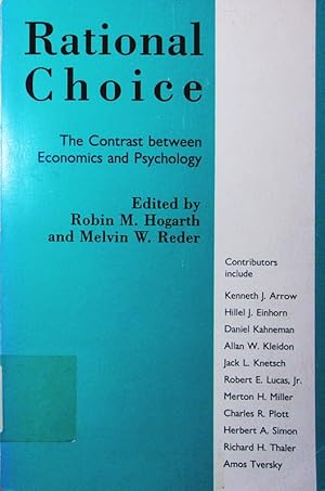 Seller image for Rational choice. the contrast between economics and psychology. for sale by Antiquariat Bookfarm