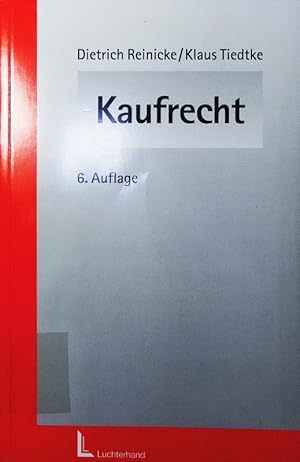 Bild des Verkufers fr Kaufrecht einschlielich Abzahlungsgeschfte, AGB-Gesetz, Eigentumsvorbehalt, Factoring, finanzierte Kaufvertrge, Haustrgeschfte, Leasing, Pool-Vereinbarungen, Produzentenhaftung, Time-sharing, UN-Kaufrecht und Verbraucherkreditgesetz. zum Verkauf von Antiquariat Bookfarm