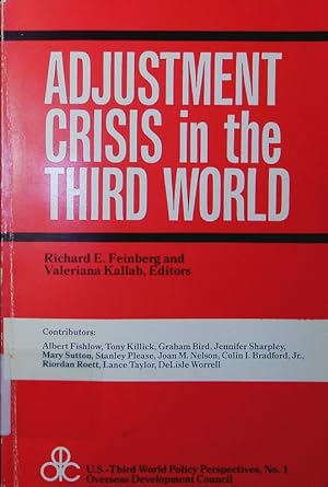 Bild des Verkufers fr Adjustment crisis in the Third world. zum Verkauf von Antiquariat Bookfarm