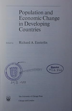 Seller image for Population and economic change in developing countries. for sale by Antiquariat Bookfarm