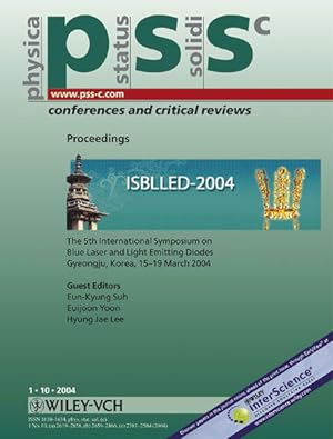 Seller image for PSS C (ISBLLED-2004): PSS C Vol. 1 No. 10. (The 5th International Symposium on Blue Laser and Light Emitting Diodes). for sale by Antiquariat Bookfarm