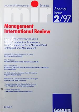 Seller image for Internationalization processes. new perspectives for a classical field of international management. for sale by Antiquariat Bookfarm