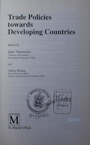 Immagine del venditore per Trade policies towards developing countries. venduto da Antiquariat Bookfarm